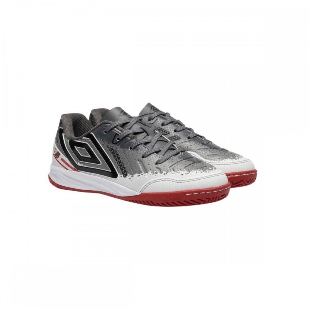 Chuteira Umbro Pro 5 Jr Shark 284 Futsal Indoor Infantil Branco 3