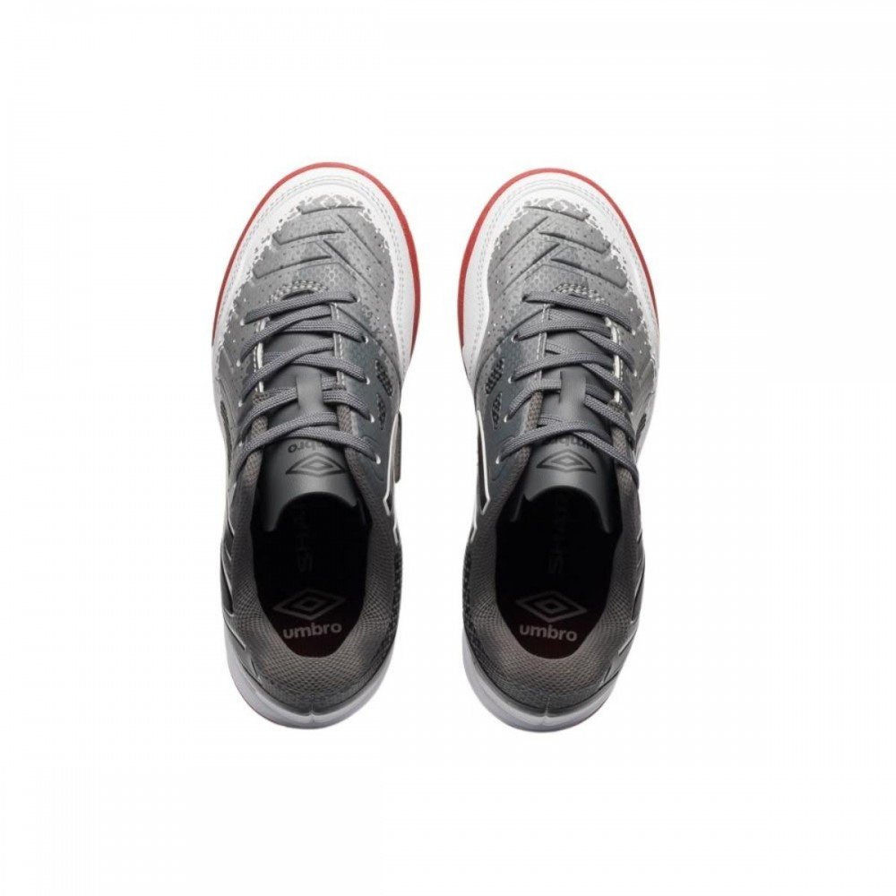Chuteira Umbro Pro 5 Jr Shark 284 Futsal Indoor Infantil Branco 4