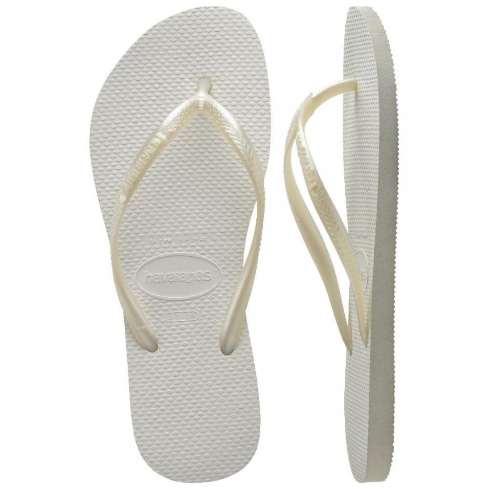 Chinelo Havaianas Kids Slim 41507010001 Menina Infantil Branco 3