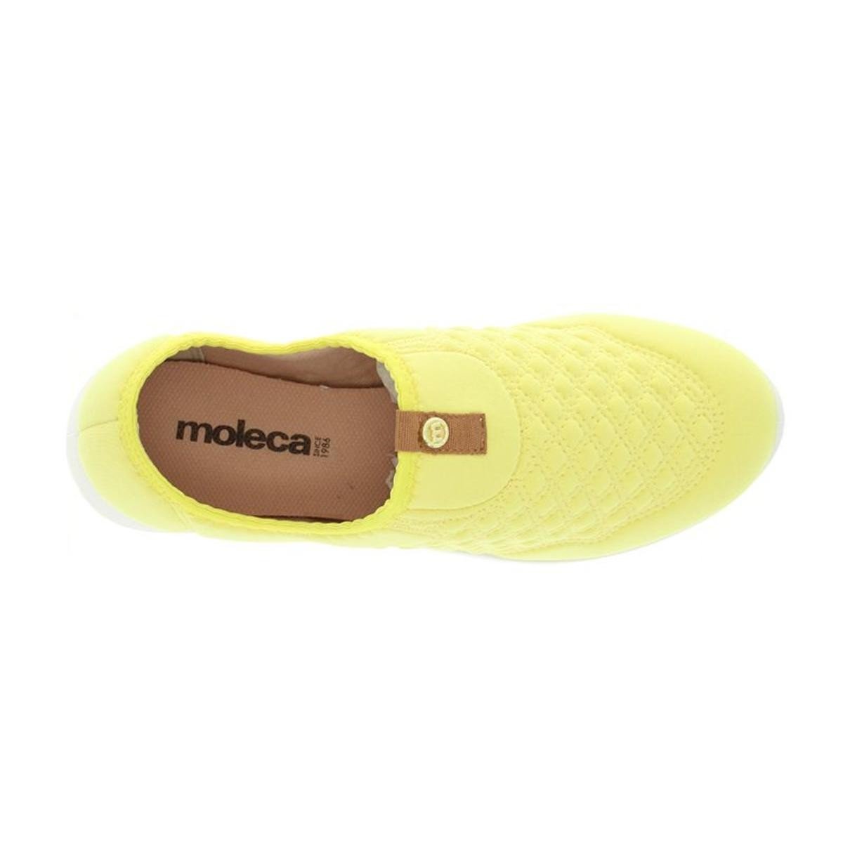 Tenis Moleca 5736.108 Slip On Knit Feminino Amarelo 6