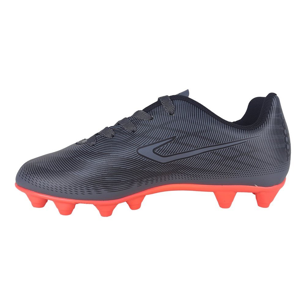 Chuteira de Campo Topper Slick IV Infantil Cinza 2