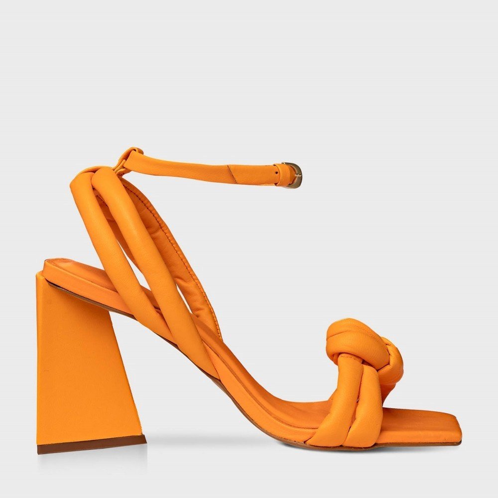 Sandália Puffy Knot Carrano 428044 Laranja 2
