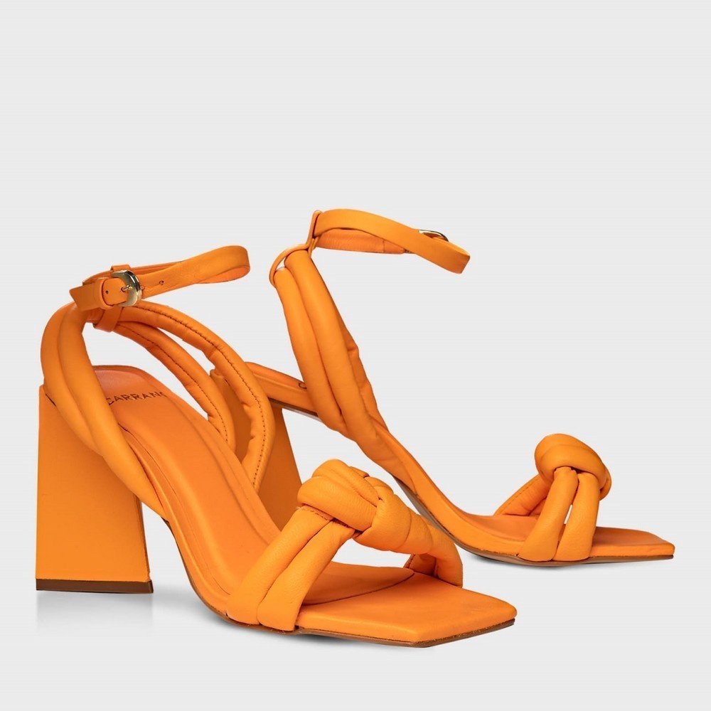 Sandália Puffy Knot Carrano 428044 Laranja 3