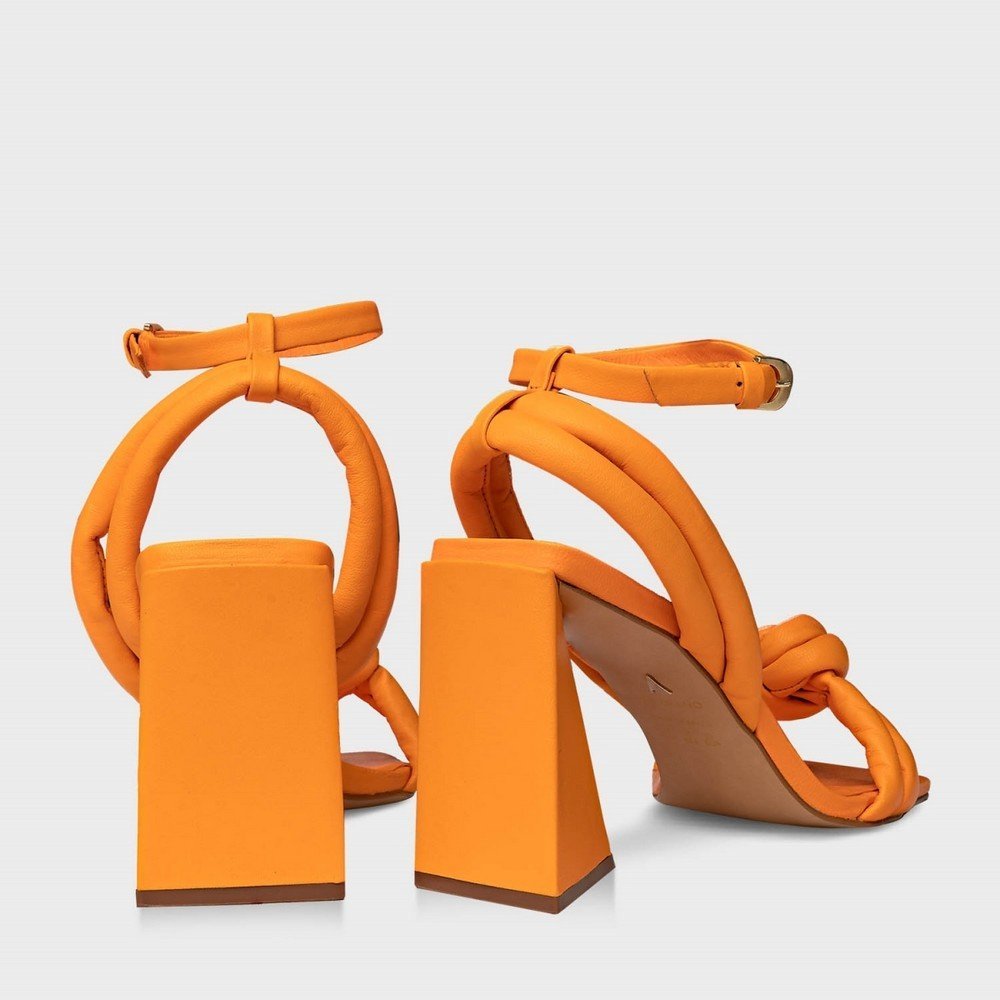 Sandália Puffy Knot Carrano 428044 Laranja 1