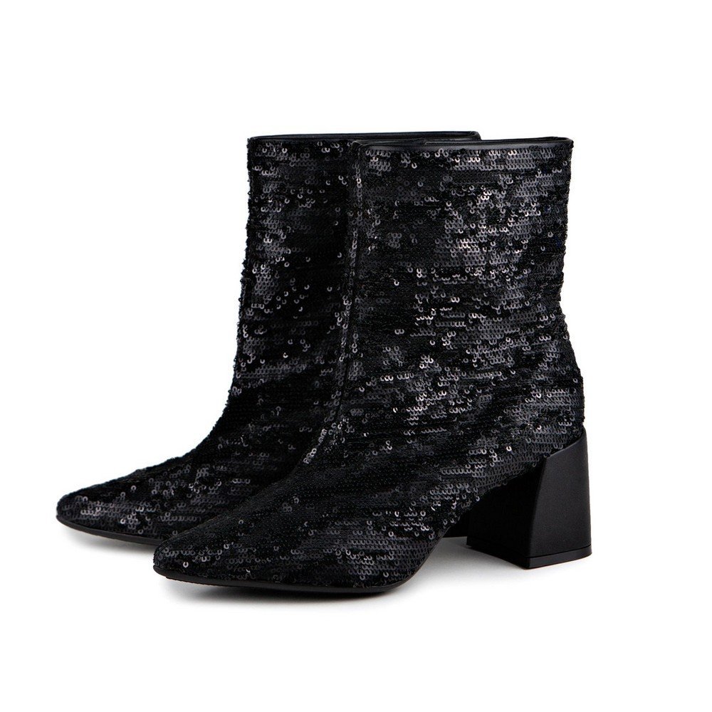 Bota Paetê Valentina 477005 Preto 2