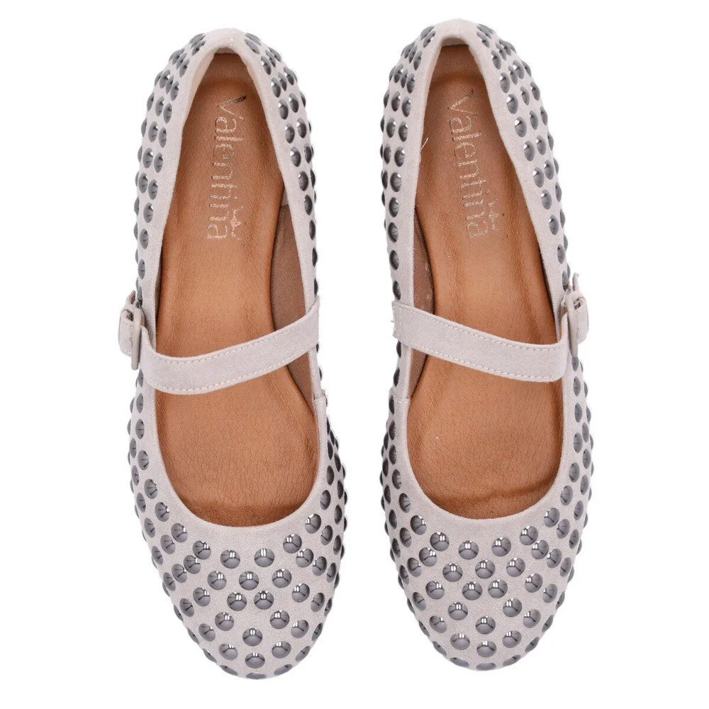 Sapatilha Bailarina Valentina 345055 Cinza 3