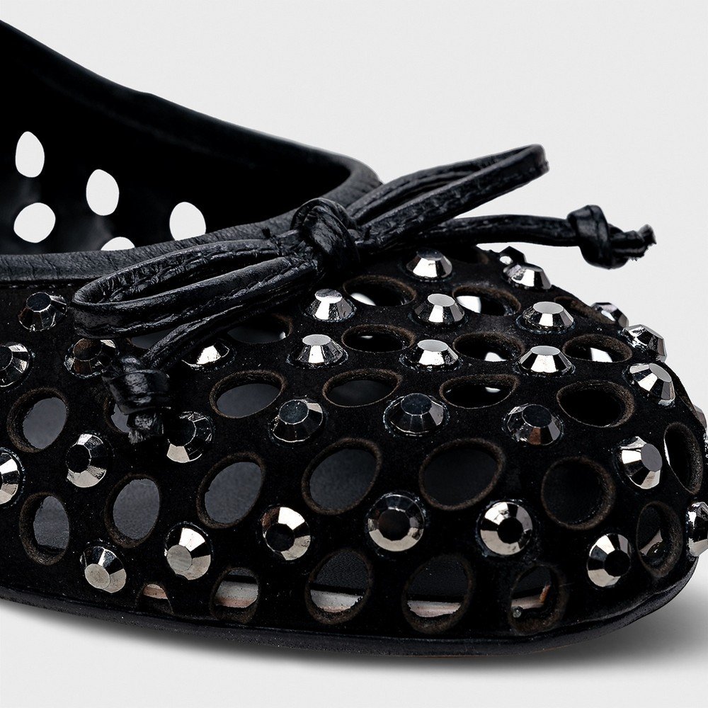 Sapatilha Boneca Cristal Carrano 733006 Preto 4