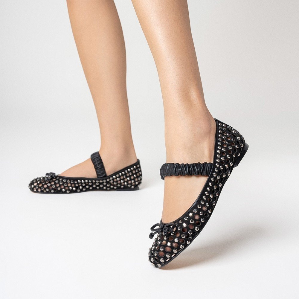 Sapatilha Boneca Cristal Carrano 733006 Preto 5