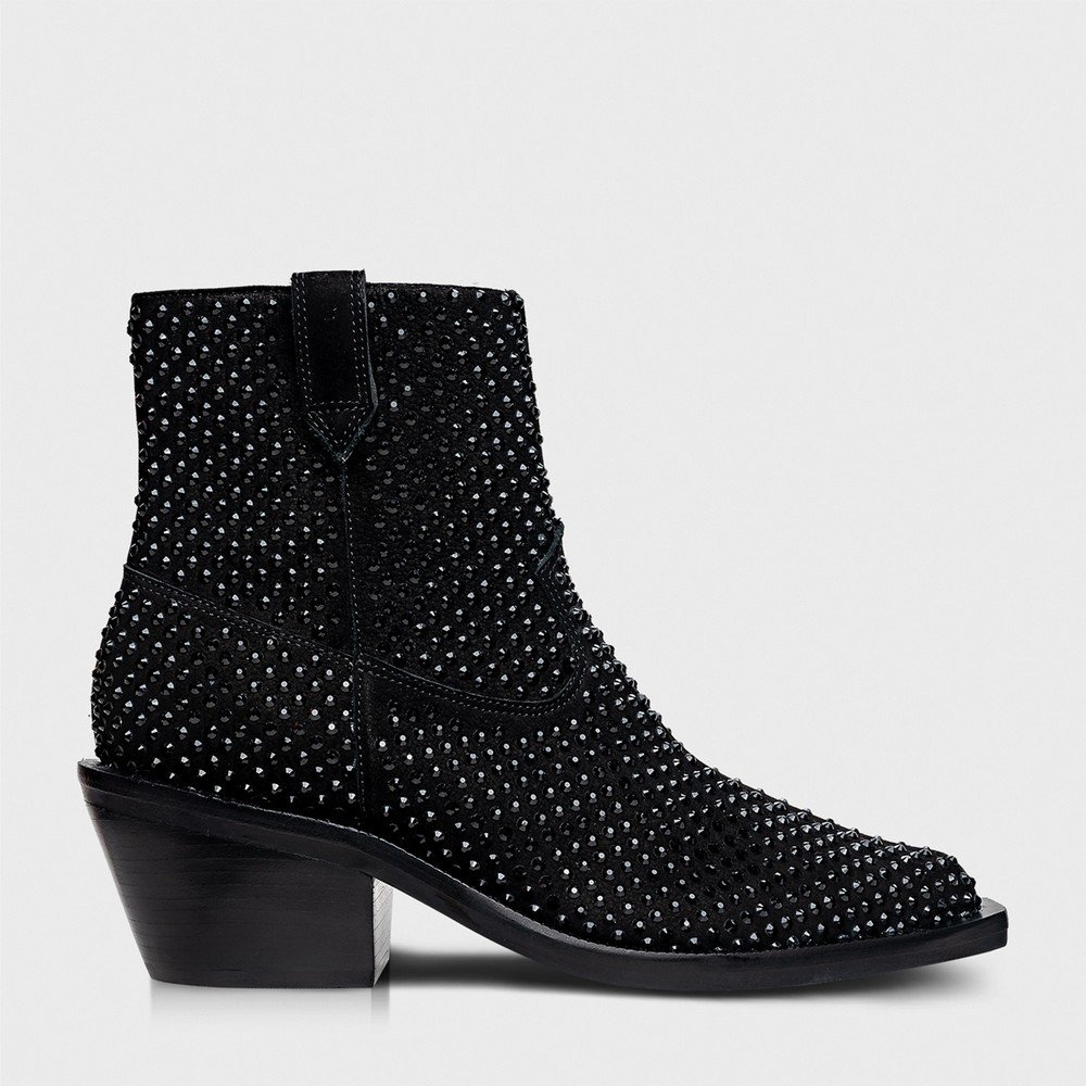 Bota Western Multi Cristal Carrano 616020 Preto 1