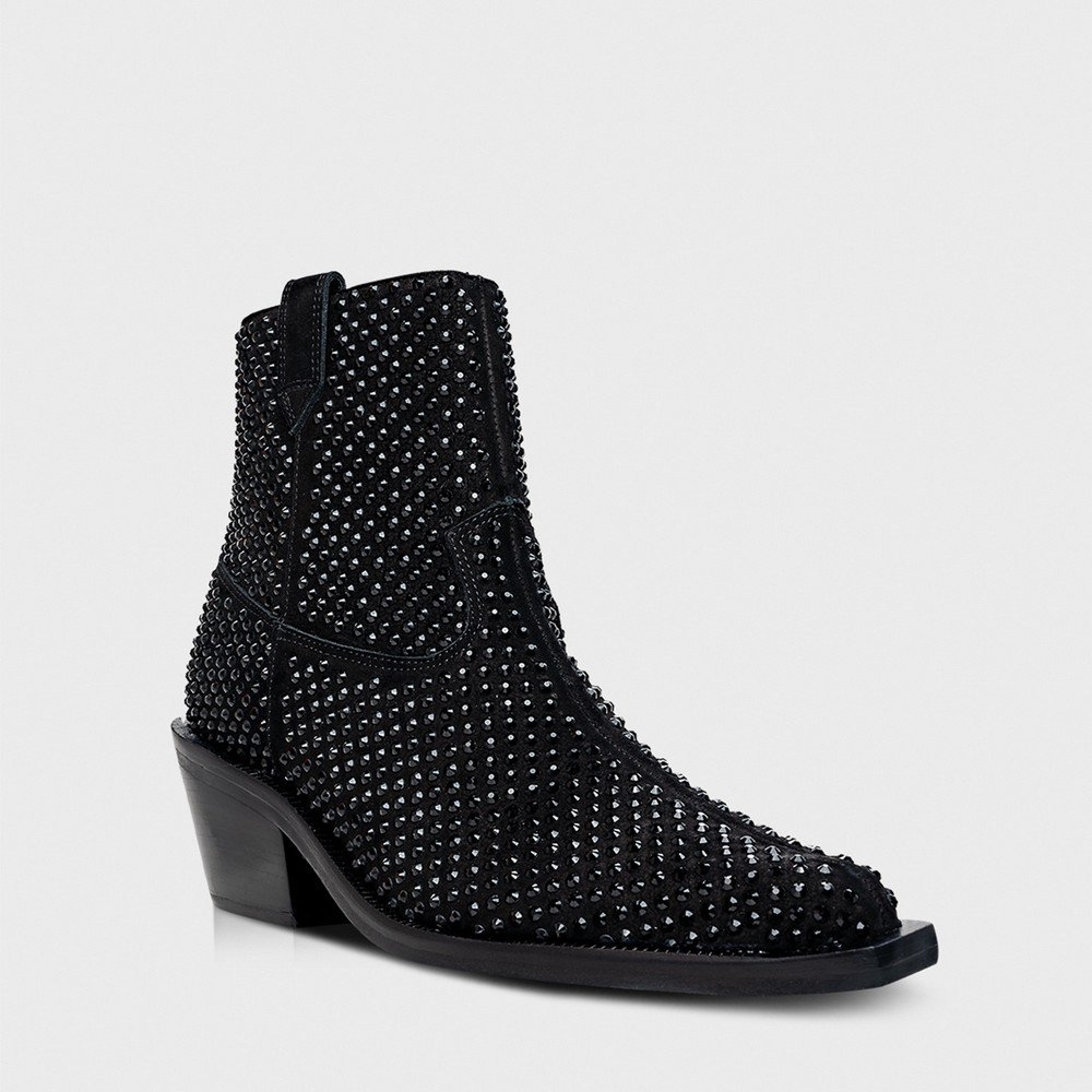 Bota Western Multi Cristal Carrano 616020 Preto 2