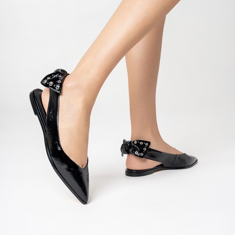 Sapatilha Slingback Carrano 710011 Preto 5