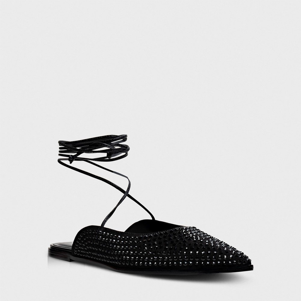 Sapatilha Slingback Cristal Black Carrano 710012 Preto 2