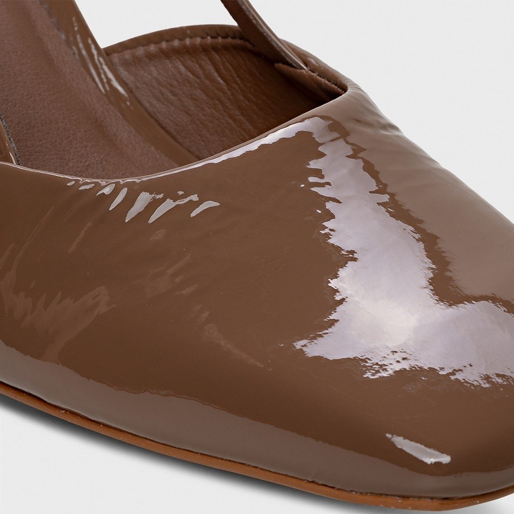 Scarpin Slingback Carrano 768002 Marrom 4