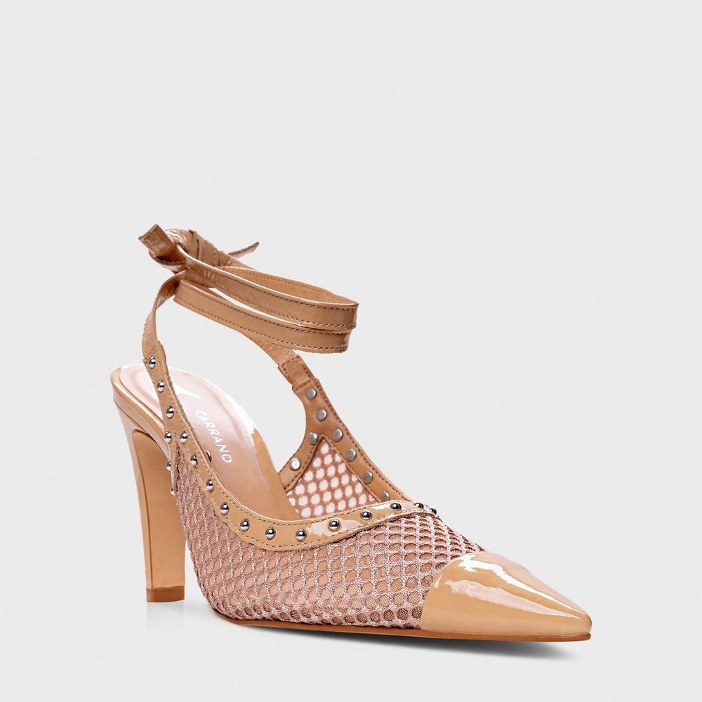 Scarpin Slingback Carrano 754023 Bege 2