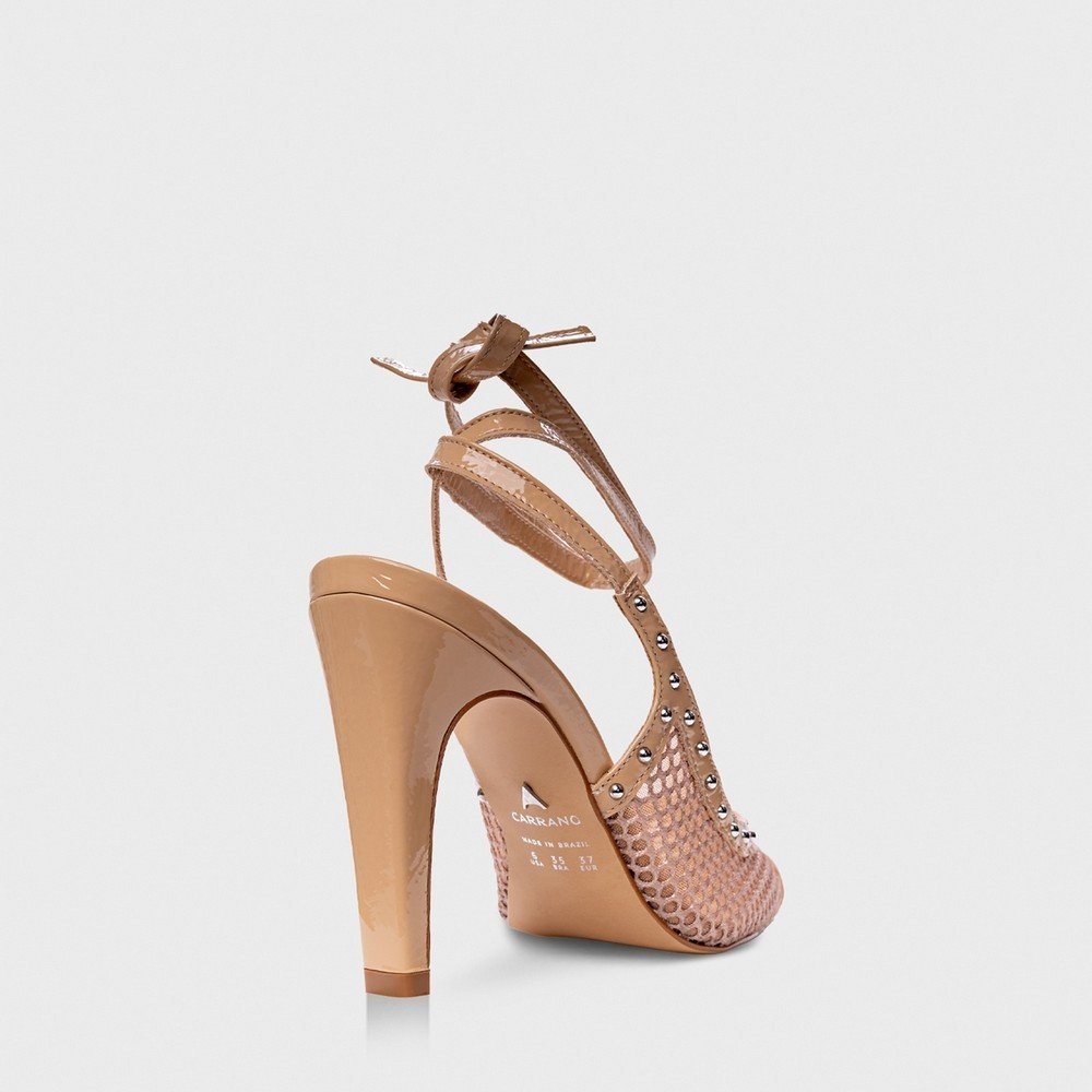 Scarpin Slingback Carrano 754023 Bege 3
