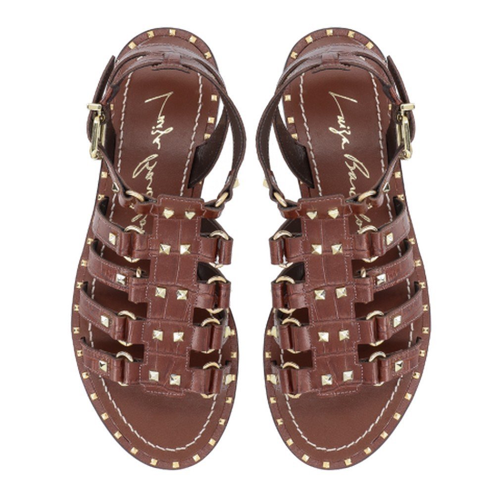 Rasteira Croco Luiza Barcelos 13010083 Marrom 3