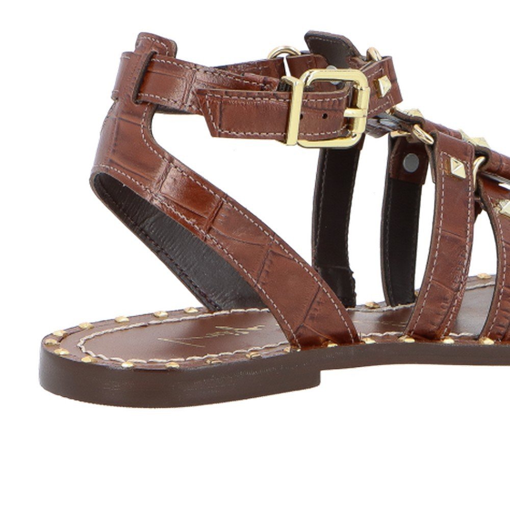 Rasteira Croco Luiza Barcelos 13010083 Marrom 5