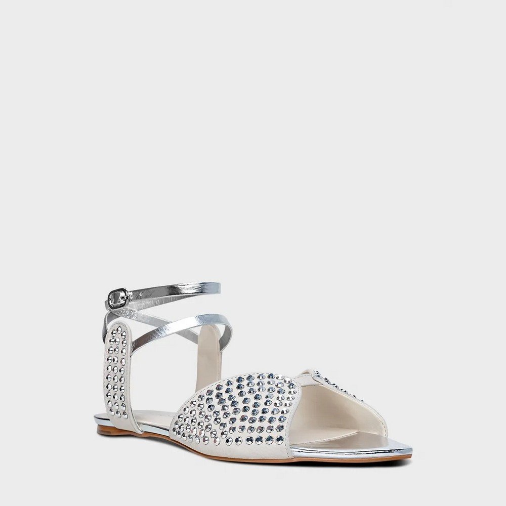 Rasteira Cristal Carrano 239033 Branco 2