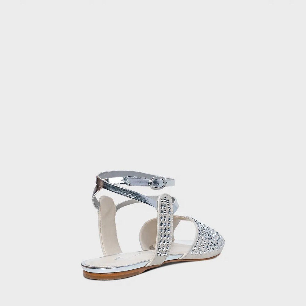 Rasteira Cristal Carrano 239033 Branco 3