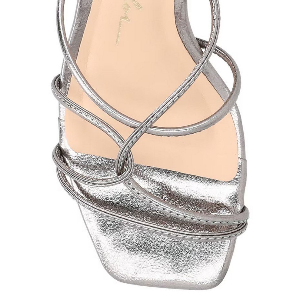 Sandália Salto Bloco Luiza Barcelos 60330021 Prata 7