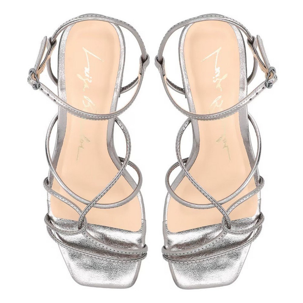 Sandália Salto Bloco Luiza Barcelos 60330021 Prata 4