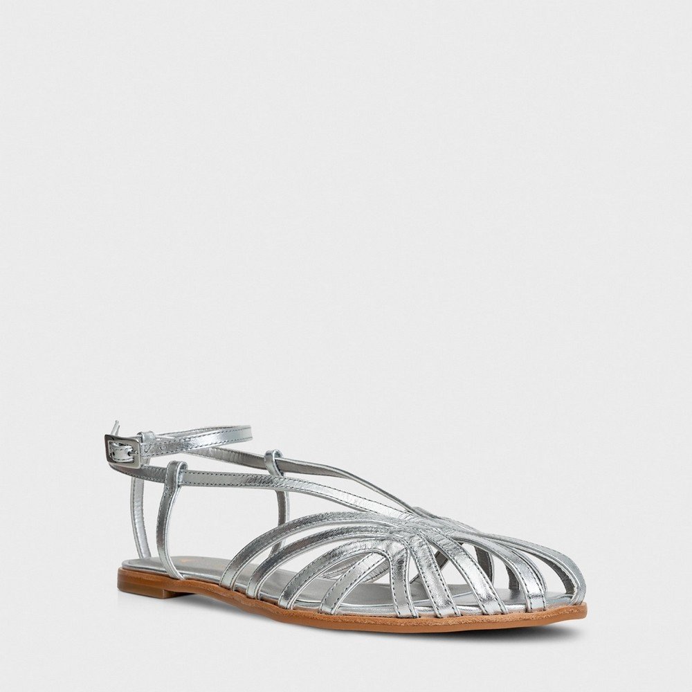 Sapatilha Fisherman Slim Couro Carrano 699031 Prata