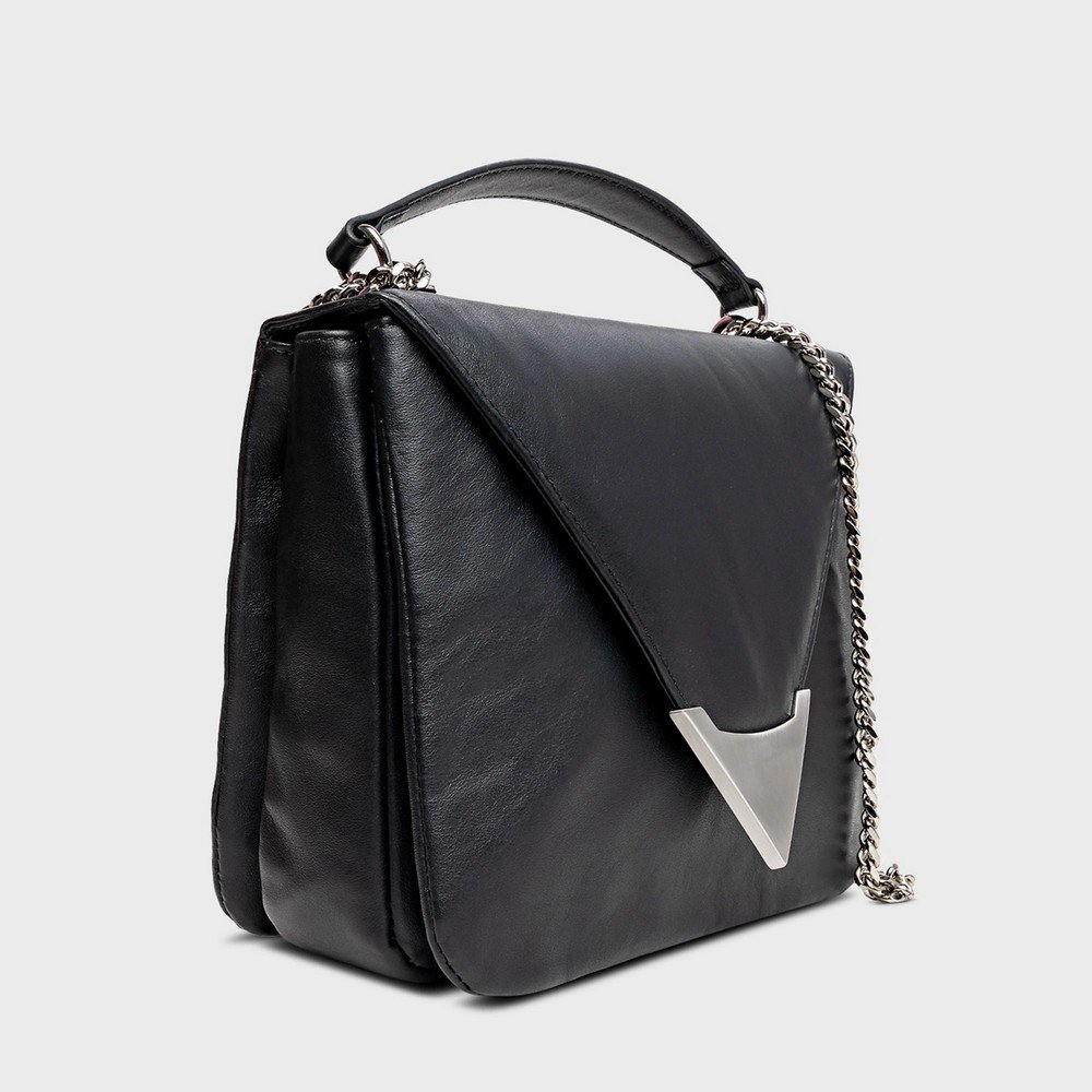 Bolsa Tiracolo Prata Carrano 800687P Preto 2