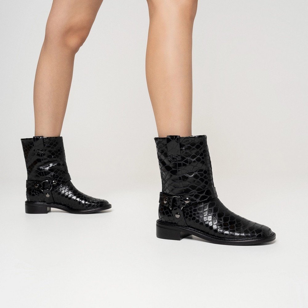 Bota Biker Snake Carrano 845006 Preto 5