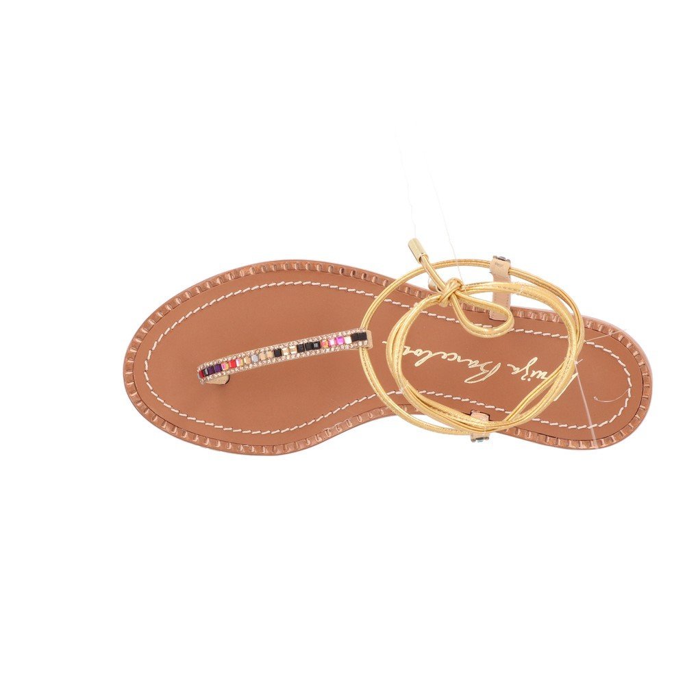 Rasteira Cristais Luiza Barcelos 13010084 Dourado 4