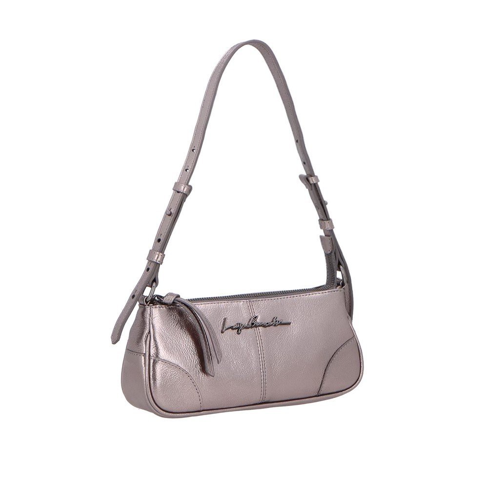 Bolsa Baguete Luiza Barcelos 77771139 Prata 2
