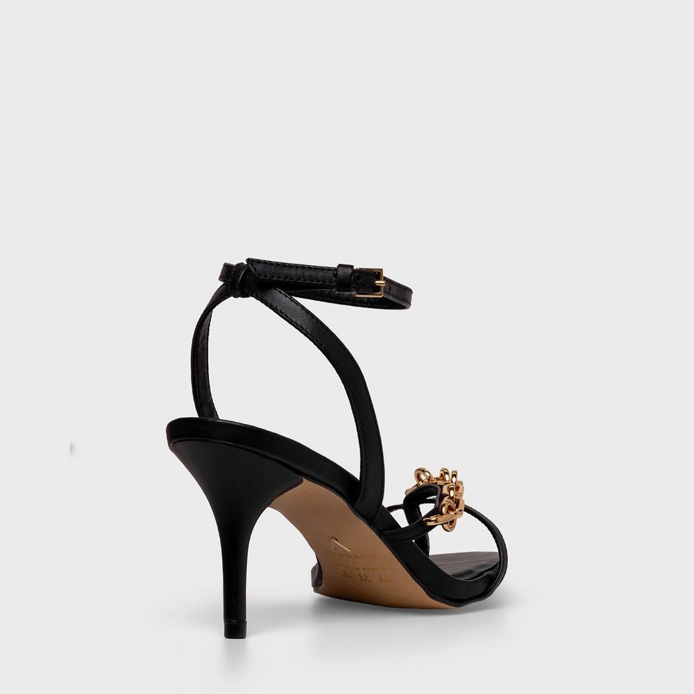 Sandália Bico Folha Carrano 909002 Preto 3
