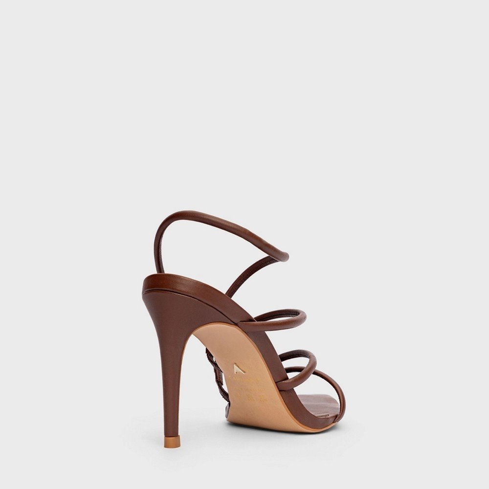 Sandália Salto Fino Carrano 816020 Marrom 3