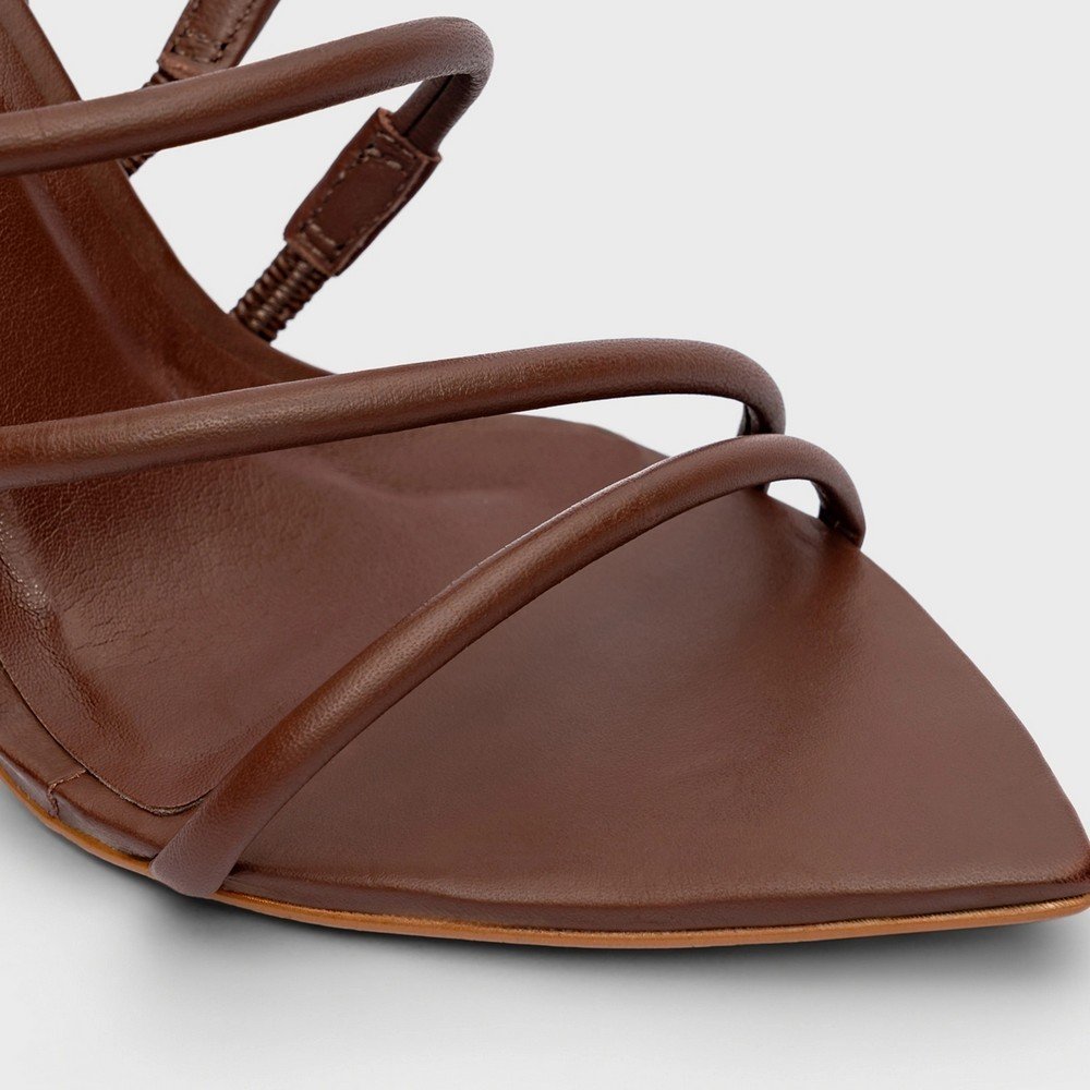 Sandália Salto Fino Carrano 816020 Marrom 4