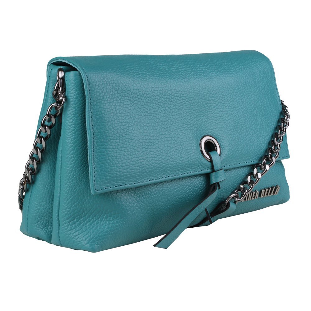 Bolsa feminina Linea Bella em couro 5209 Azul 2