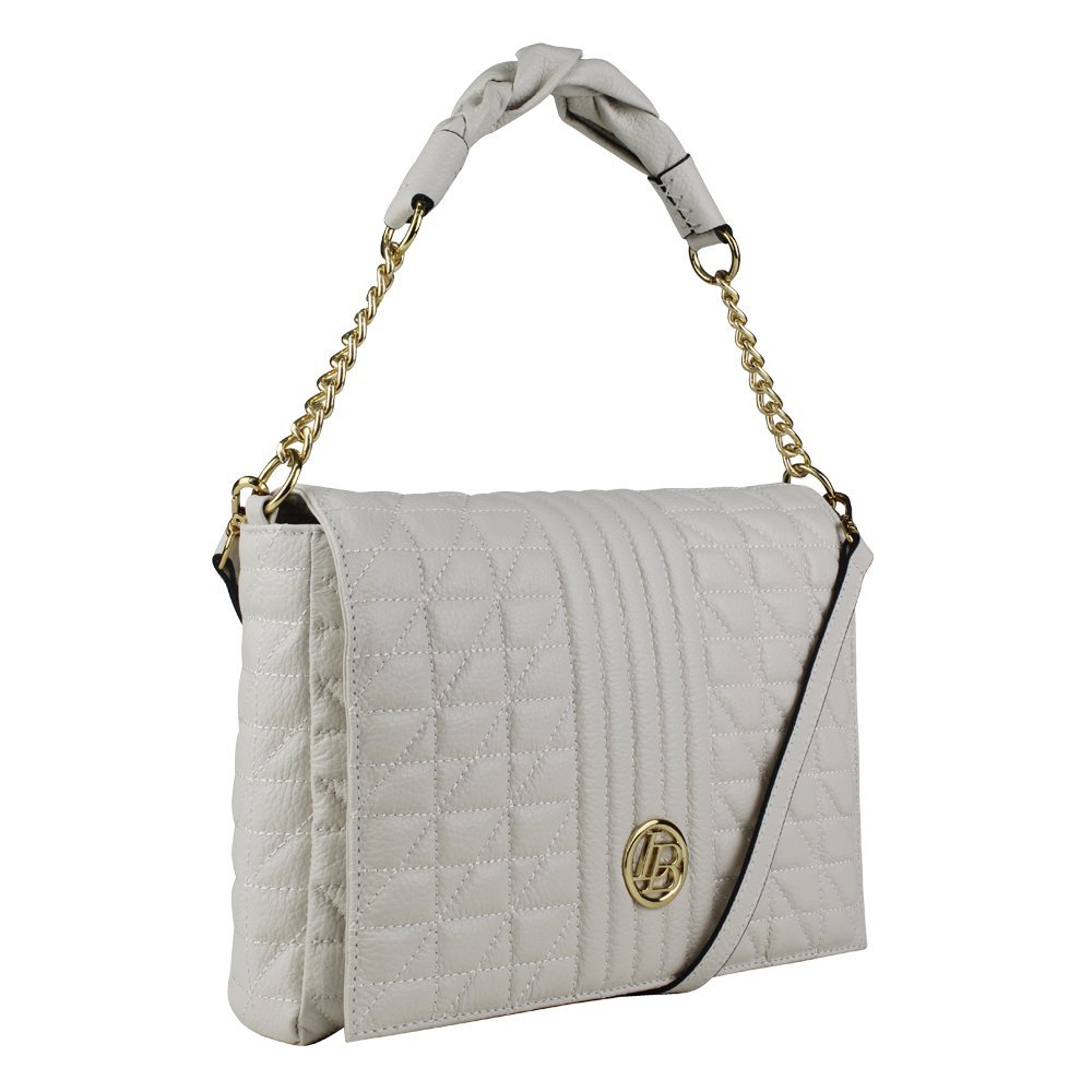 Bolsa feminina Linea Bella em couro 5207 Branco 2