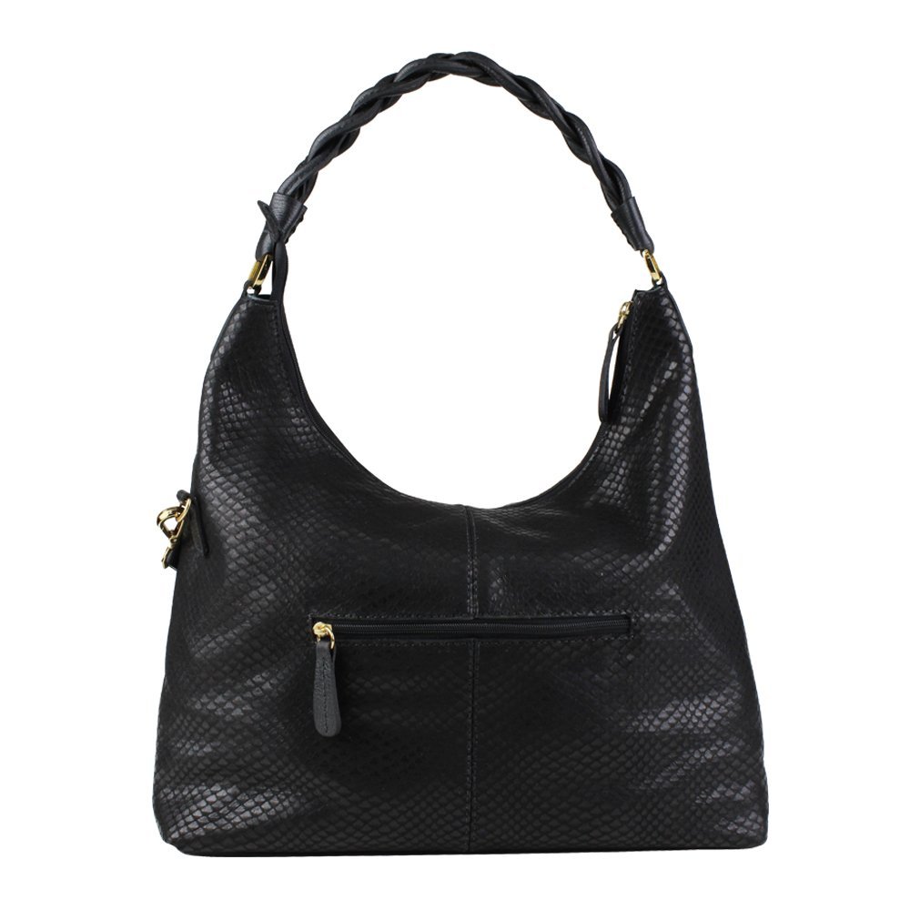 Bolsa feminina em couro Linea Bella 5235 Preto 3