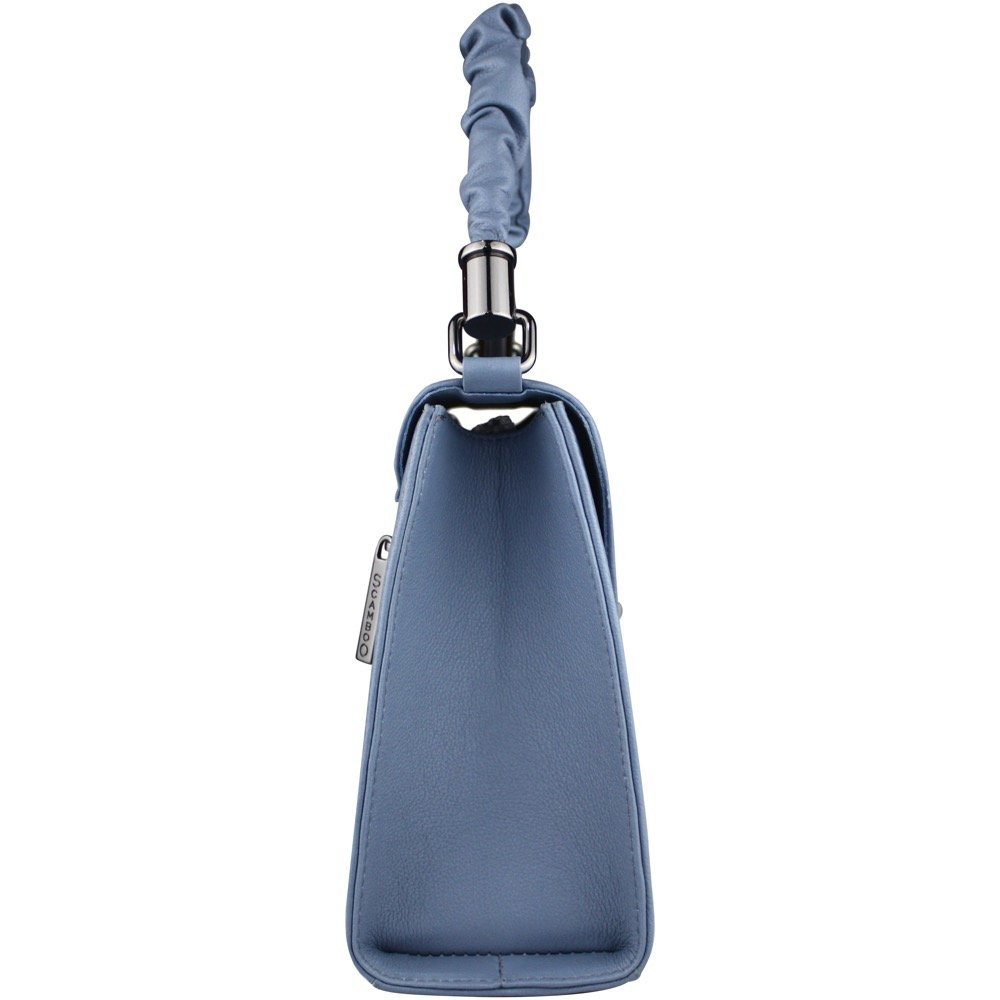 Bolsa feminina em couro Scamboo 1862 Azul 3