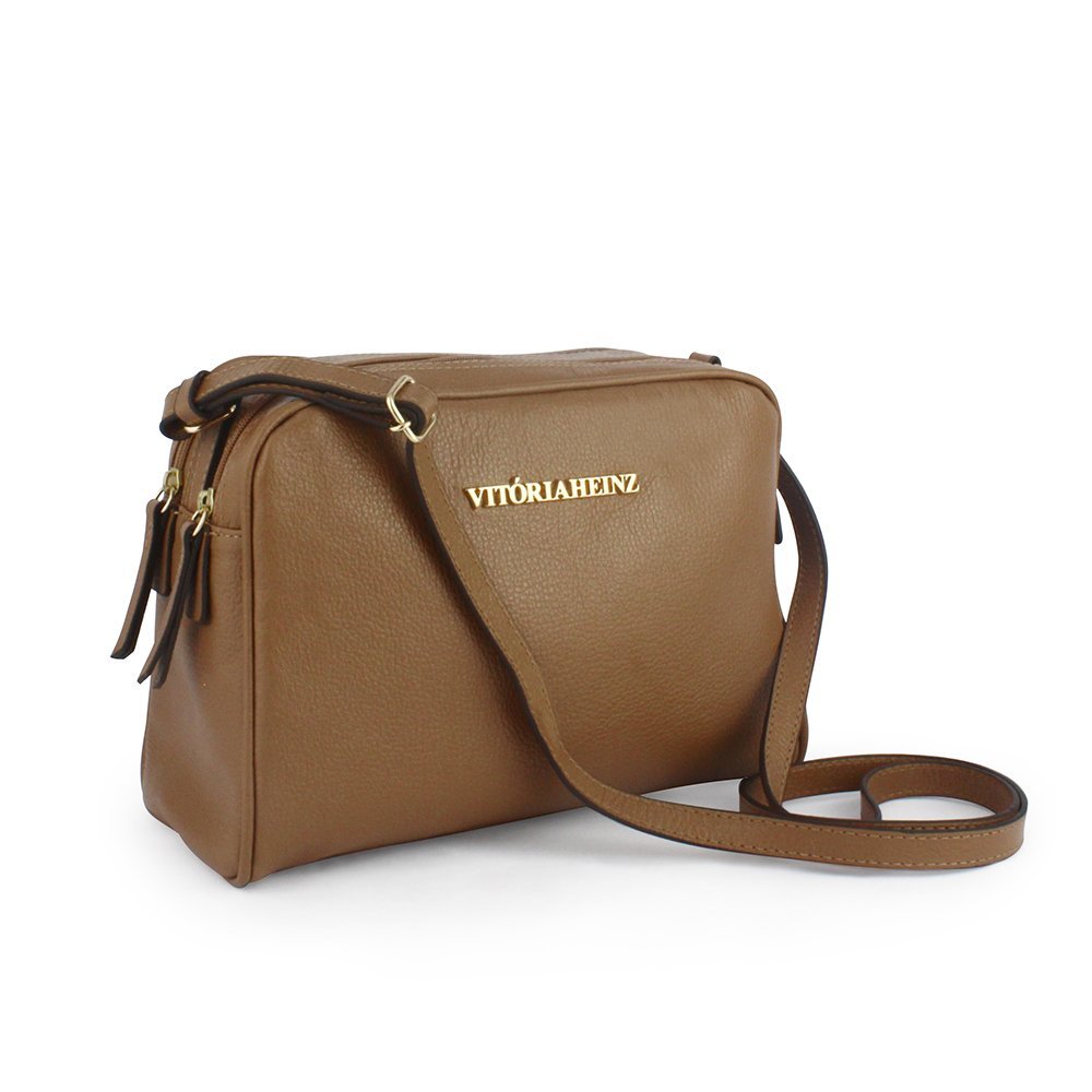 Bolsa feminina em couro Vitoria Heinz 1174 Marrom 2