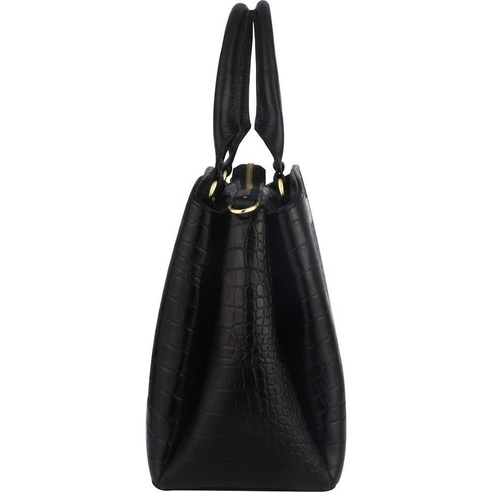 Bolsa feminina em couro Vitoria Heinz 1253 Preto 3