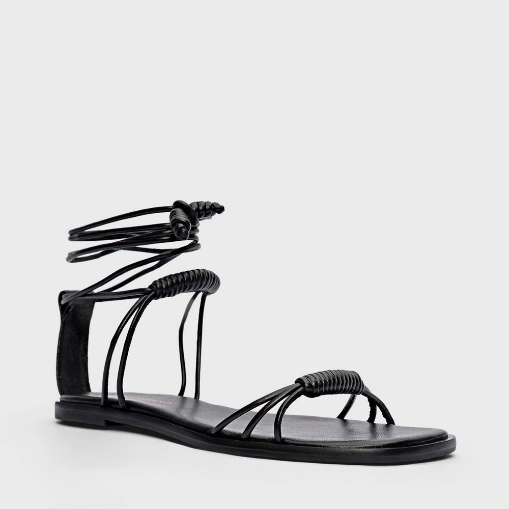 Rasteira Tresse Carrano 777034 Preto 2