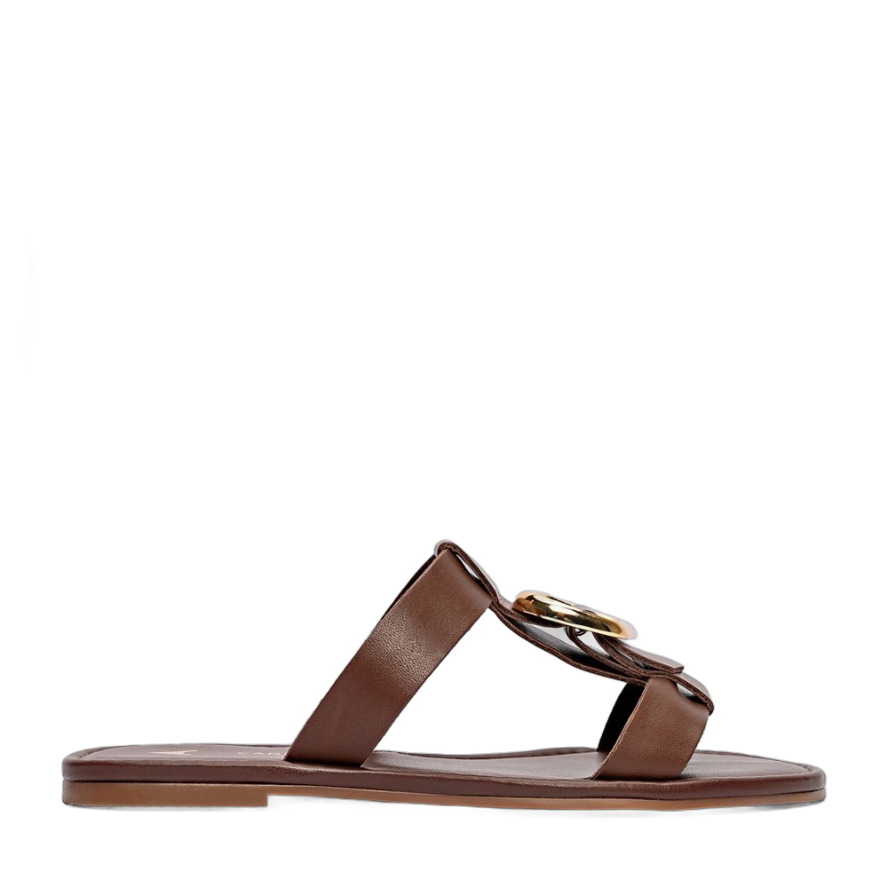 Chinelo Flat Buckle Carrano 918007