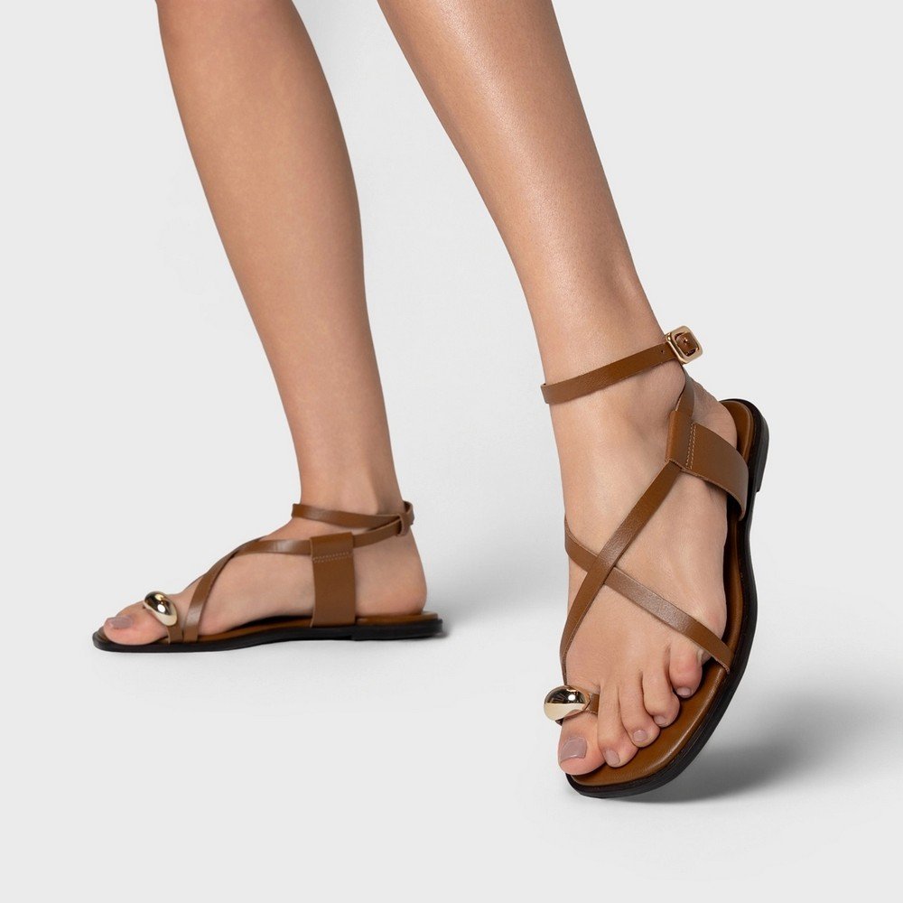 Rasteira Iconic Carrano 777038 Marrom 5