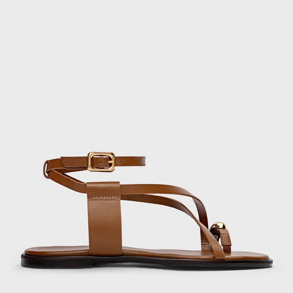 Rasteira Iconic Carrano 777038 Marrom 6