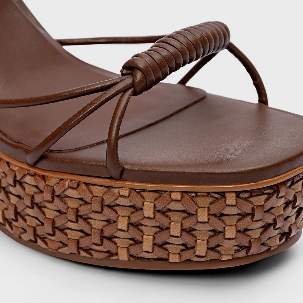 Sandália Tresse Anabela Carrano 154129 Marrom 4