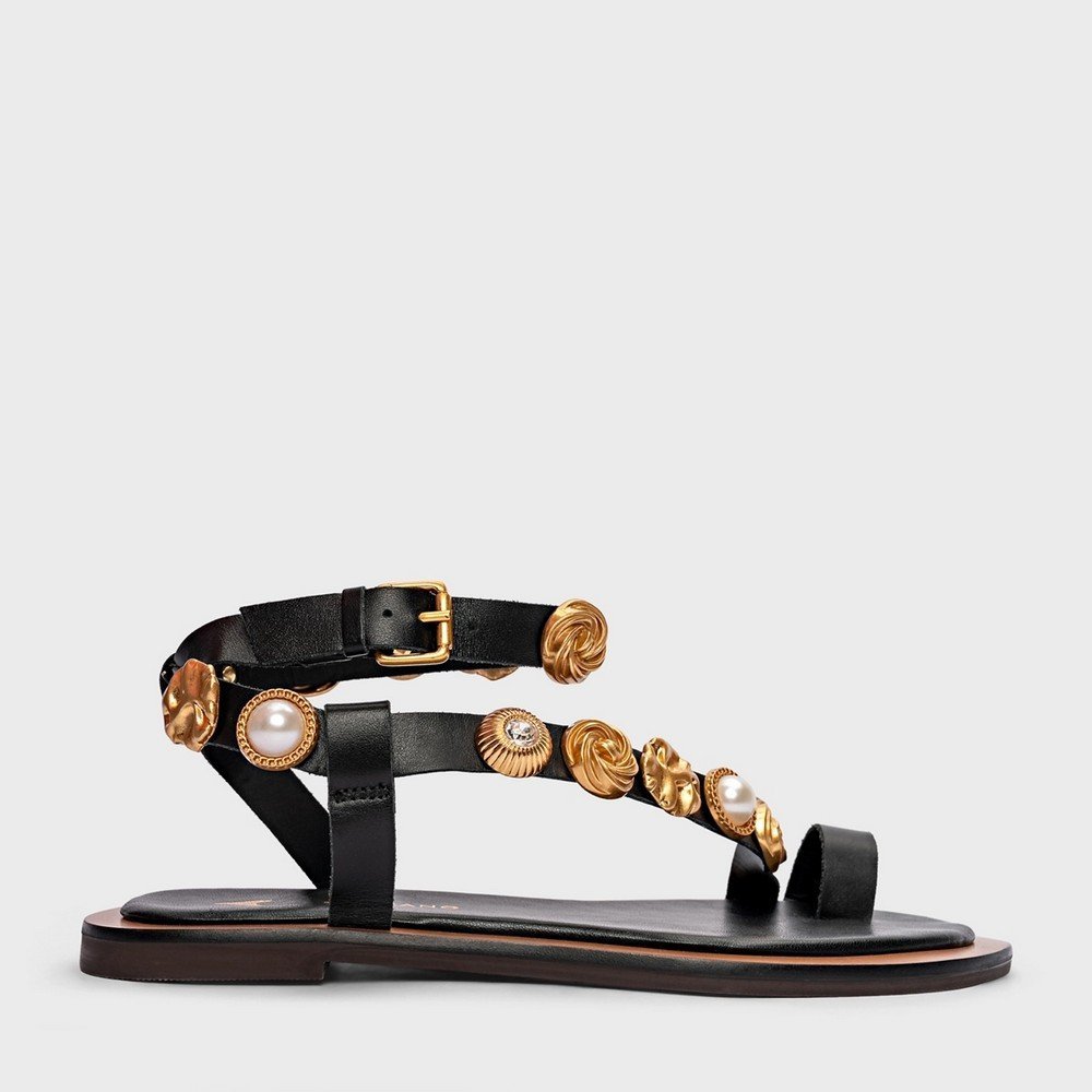 Rasteira Flat Carrano 676027 Preto 6