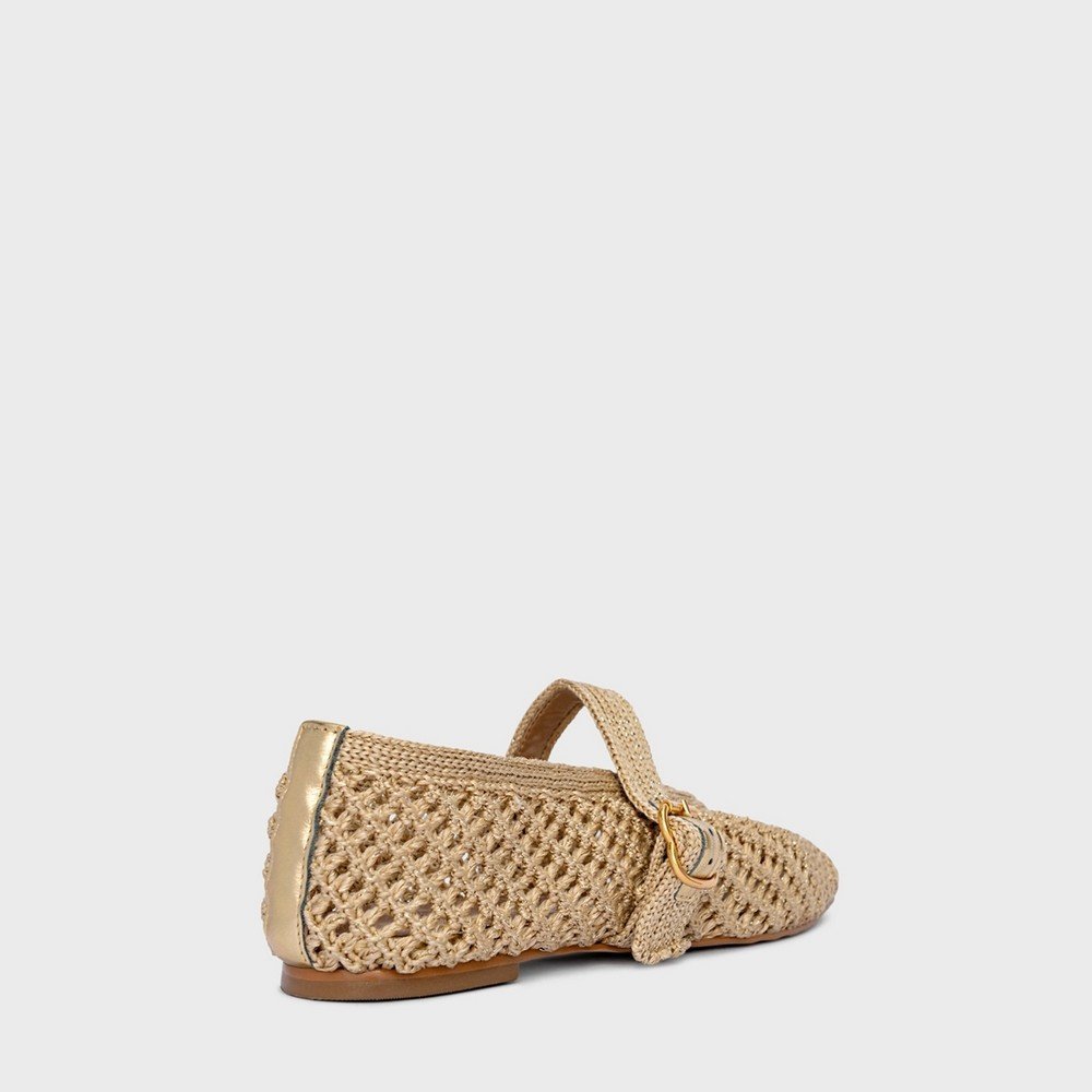 Sapatilha Crochet Carrano 733040 Dourado 3