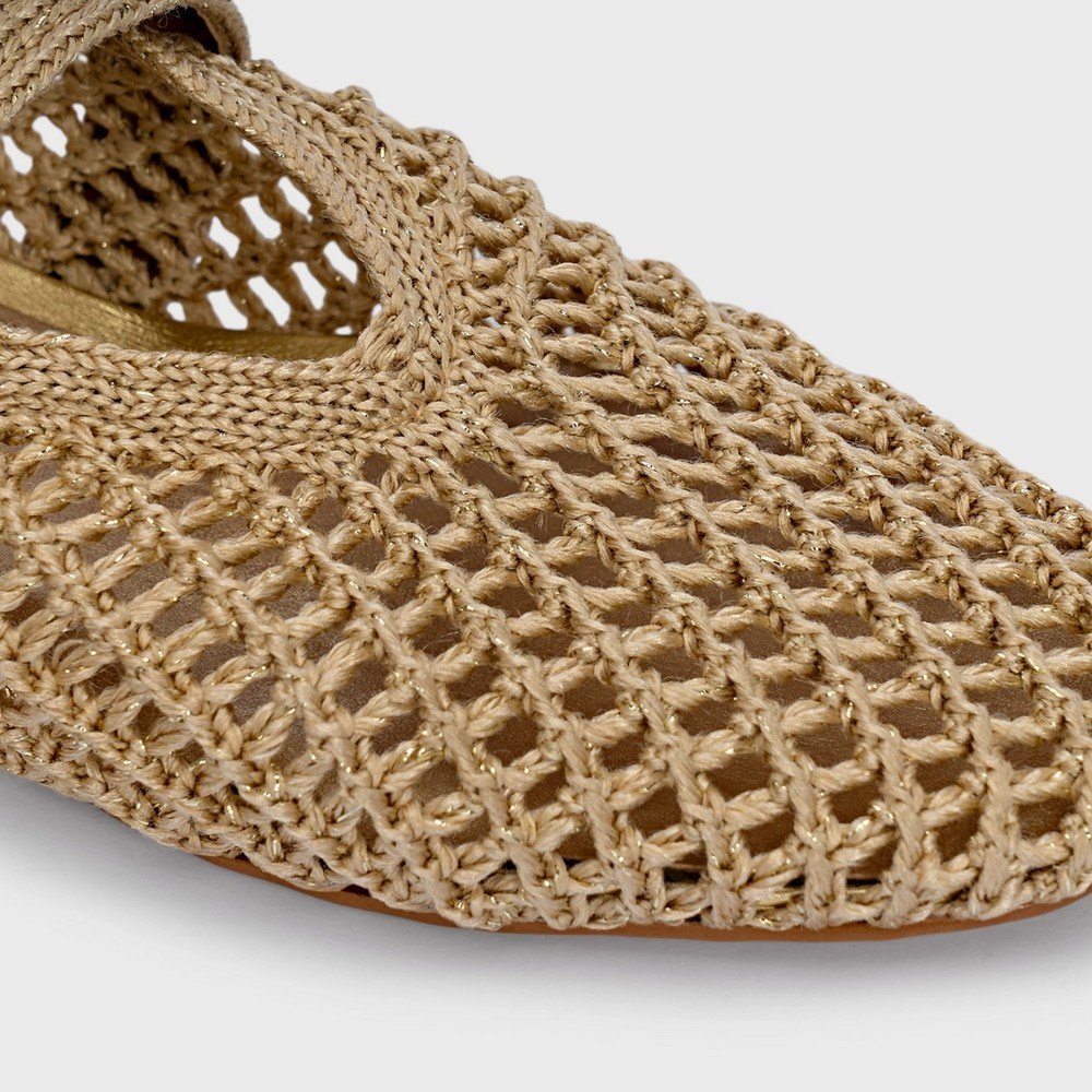 Sapatilha Crochet Carrano 733040 Dourado 4