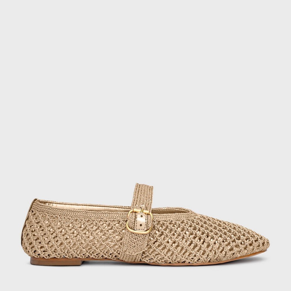 Sapatilha Crochet Carrano 733040 Dourado 6