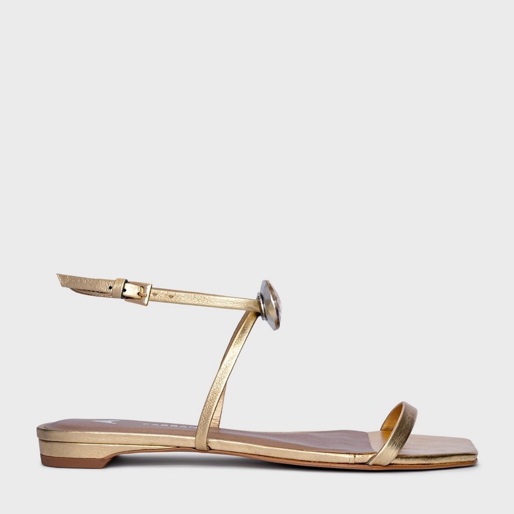 Rasteira Flat Carrano 919011 Dourado 6