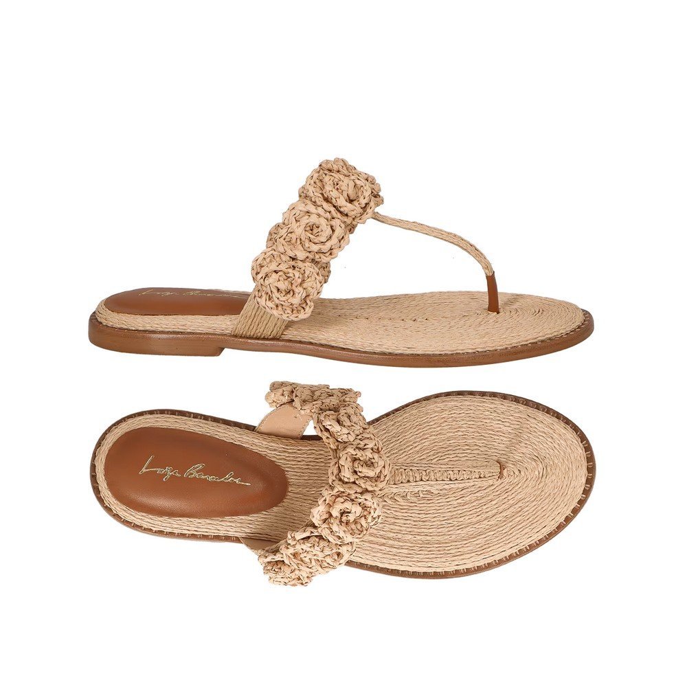 Chinelo Flat Luiza Barcelos 12530127 Bege 5
